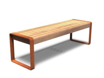Cortenová lavička STORR 230 cm