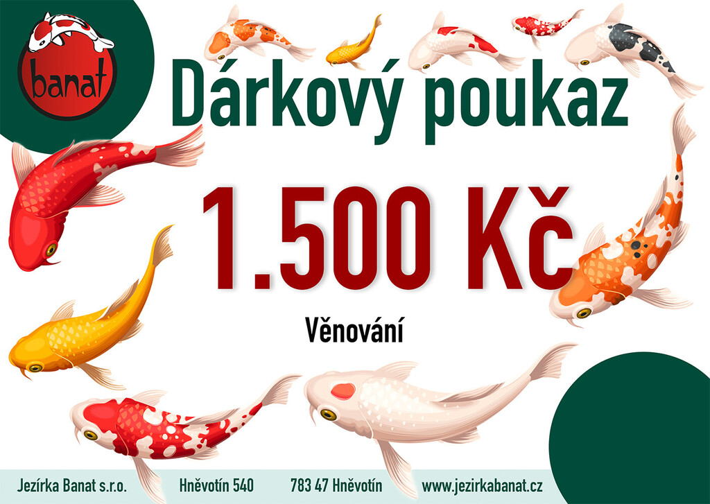 Dárkový poukaz 1.500 Kč