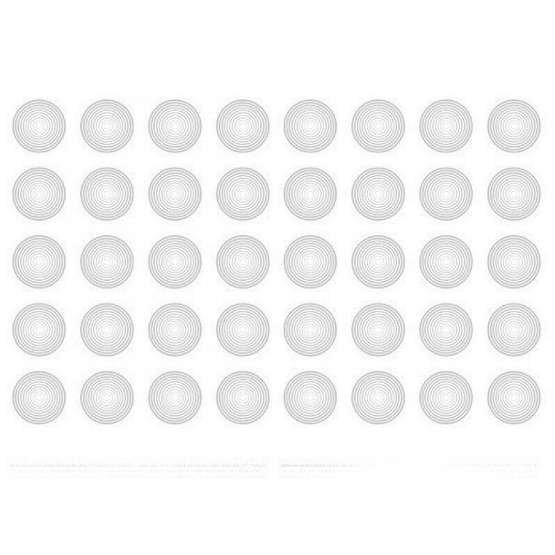 Ochranné samolepky - kolečka s bílými pruhy 40 ks