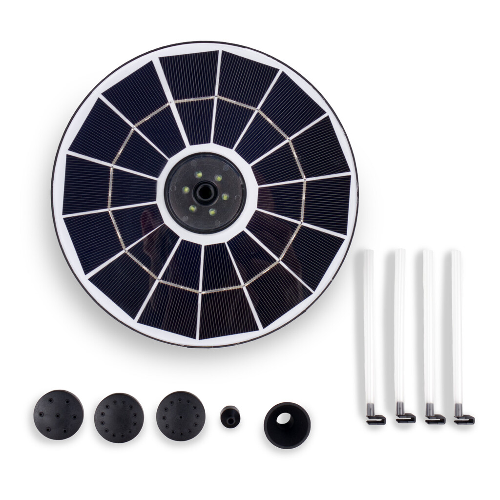 Plovoucí LED solární fontána 180 l/h