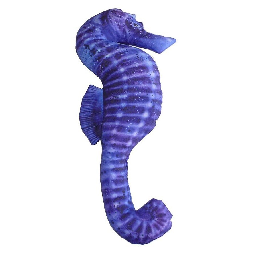 Polštář Koníček mořský, modrý 60 cm