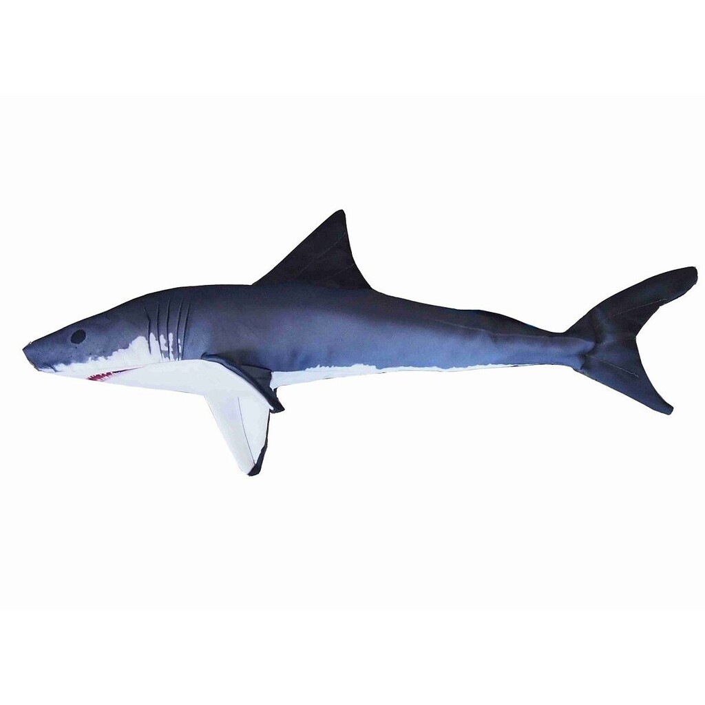 Polštář Žralok bílý mini 53 cm