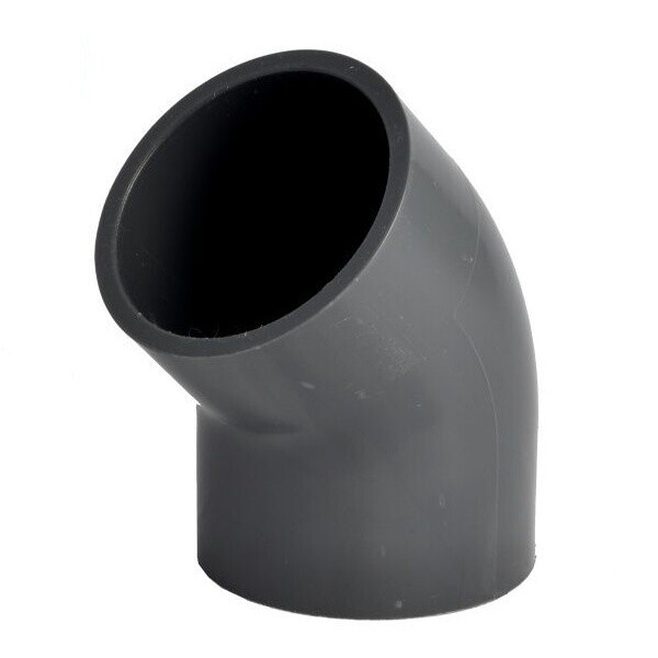 PVC koleno 40 mm 45° lepení x lepení