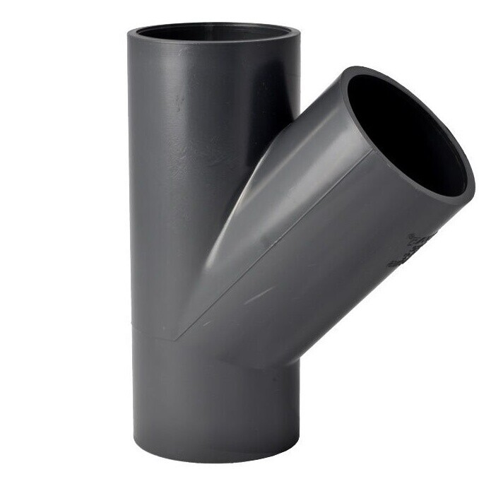 Levně PVC Y-kus 63 mm 45° lepení x lepení