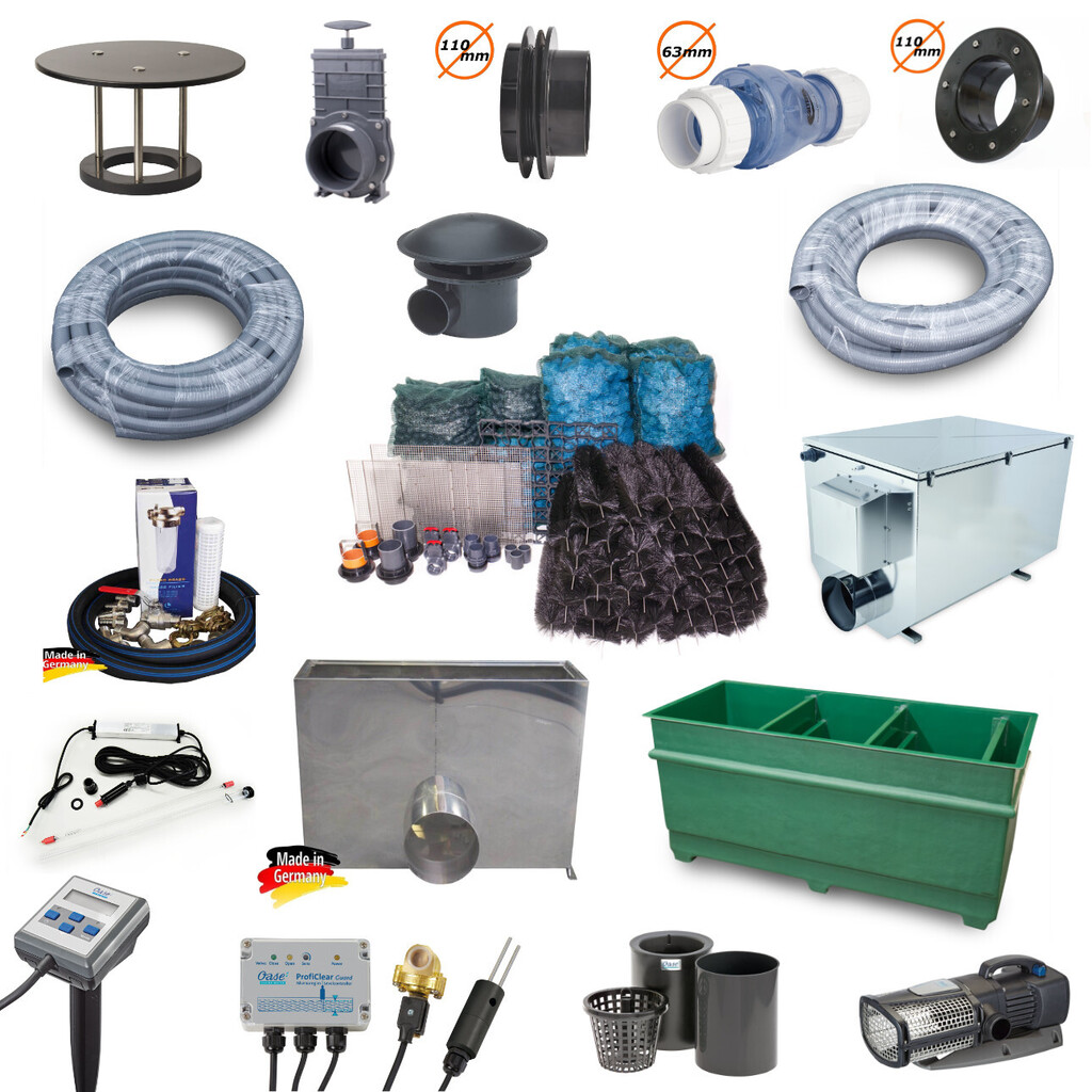 Sestava pro jezírko do 200m3 s profi bubnovým filtrem