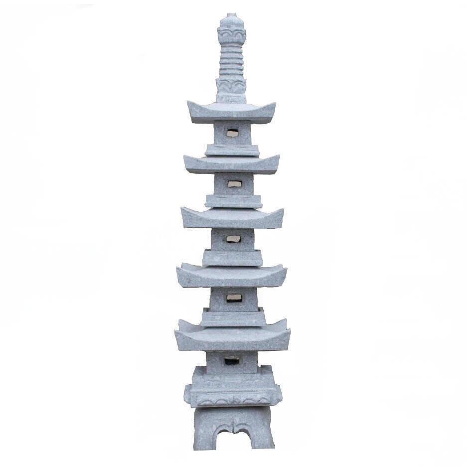 Tokushu Go Ju Tou Pagoda 60 cm - šedá žula