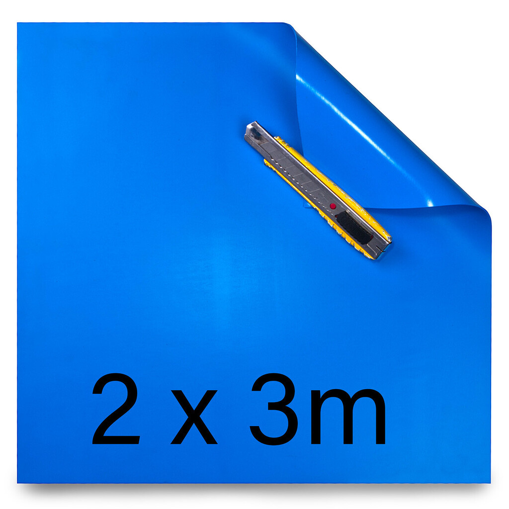 Zbytkový kus fólie 2x3=6m² (1,5mm / 2m modrá Fatra Aquaplast 825 folie)