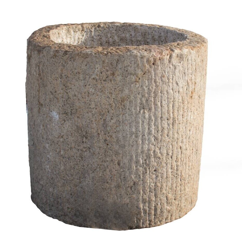 Žulová nádrž 60 x 60 cm - žlutá žula