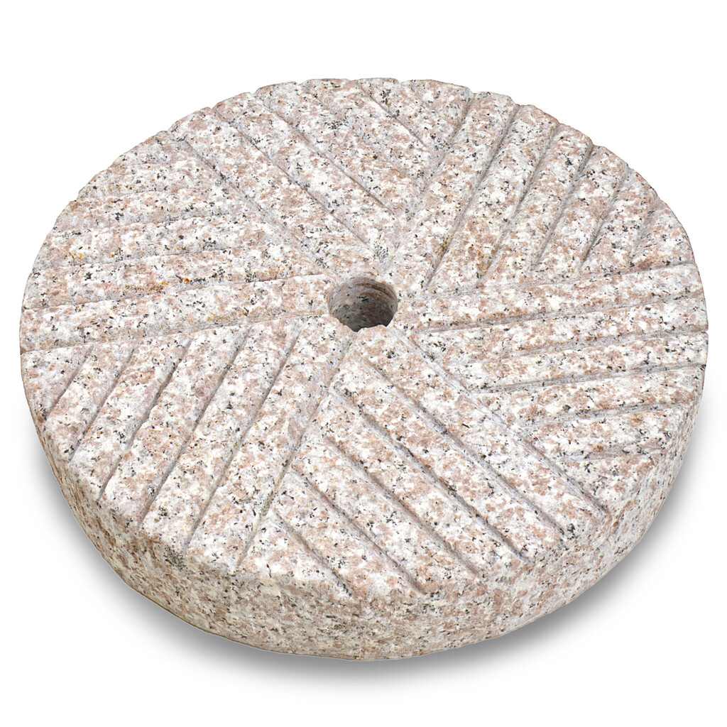 Žulový mlýnský kámen 30 cm - růžová žula
