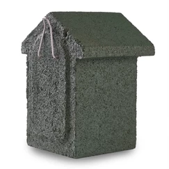 Budka pro ptáky zelenobílá - vletový otvor 28 mm