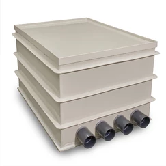 Čerpadlová šachta (4 vstupy) s přepážkou