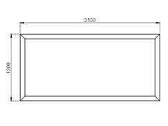 Cortenová nadzemní nádrž 250 x 120 x 40 cm