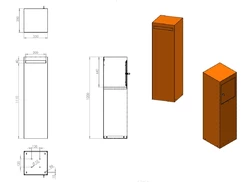 Cortenová poštovní schránka NOX 