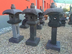 Japonská lampa Tachi gata 70 cm - láva