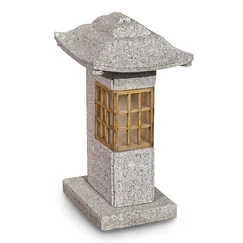 Japonská vstupní lampa 30 cm - šedá žula
