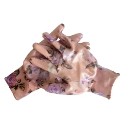 Květované rukavice s latexem - velikost 8