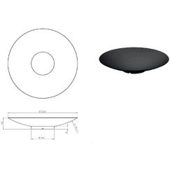 Lakovaná mísa na vodu 120 cm 