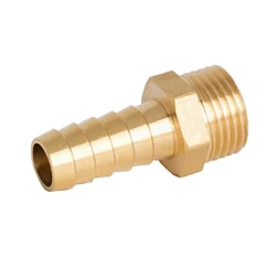 Mosazný hadicový trn s ½" vnějším závitem x 14 mm