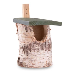 Ptačí budka otevřená - bříza