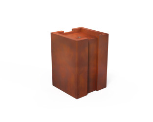Cube 90 CS cortenový vodní prvek