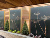 Hliníková stěna bambus 110 x 5 x 180 cm
