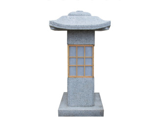 Japonská vstupní lampa 45 cm - šedý granit