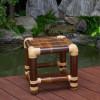 Bambusová stolička 40x40cm - tmavá