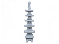 Tokushu Go Ju Tou Pagoda 180 cm - šedá žula