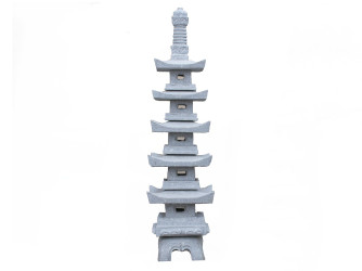 Tokushu Go Ju Tou Pagoda 180 cm - šedý granit