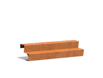 Cortenové schody 150 cm (2x nášlap)