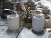 Kamenná nádržka Natsume 20 cm - šedá žula