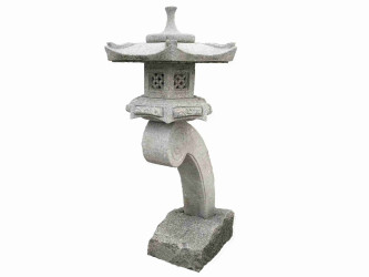Japonská lampa Rankei 75 cm - šedý granit