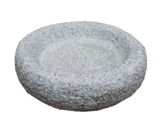 Žulové pítko 30x8cm - šedý granit