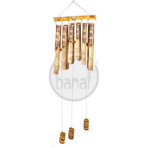 Bambusová zvonkohra ve dvojřadě 50 cm
