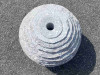 Řezaná vývěrová koule 60 cm - šedá žula