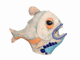 Keramická ryba - Ďas mořský