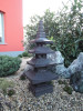 Lávová lampa pagoda 4 střechy 80 cm