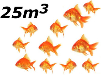 Jezírko pro hodně ryb nebo koi do 25 m3