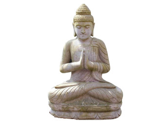 Buddha Atmandiali Mudra 88 cm - river stone