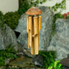 Bambusová zvonkohra 40 cm s chlupatým kokosákem