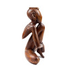 Abstraktní socha domorodec 50 cm - dřevořezba