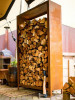 Cortenový dřevník 150 x 40 x 100 cm