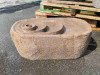 Vývěrový kámen 51x20x30 cm - žlutý pískovec