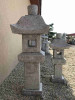Japonská lampa Shoku 90 cm - žula