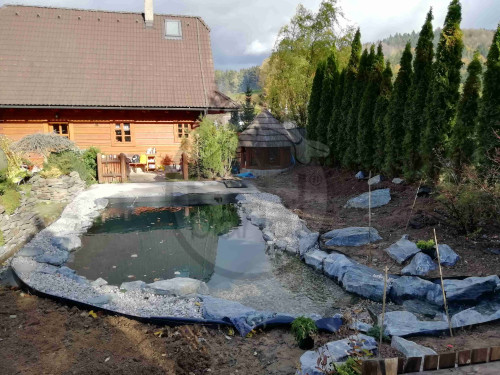 Přestavba bazénu na koupací jezírko 40m3